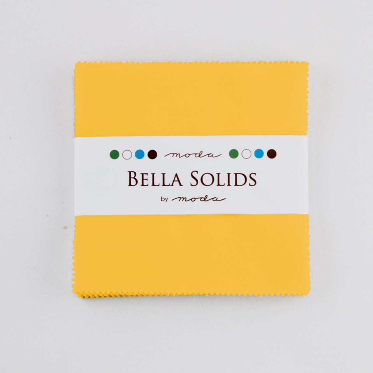 Bella Solids 5" Square Pack (Charm Pack) in Yellow by Moda for Moda (9900PP 24S)